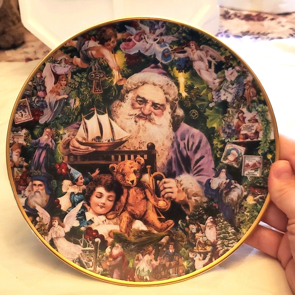Festive Santa Decorative Plate